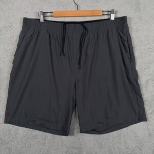 Rhone Shorts Mens XXL Gray 9" Mako Unlined Short Drawstring Pockets Stretch *
